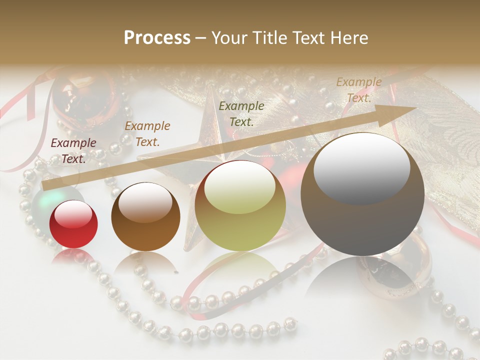 Winter Green Wreath PowerPoint Template