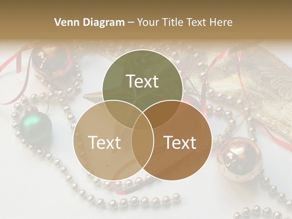 Winter Green Wreath PowerPoint Template