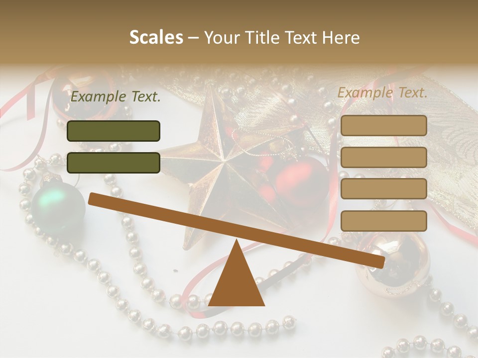 Winter Green Wreath PowerPoint Template