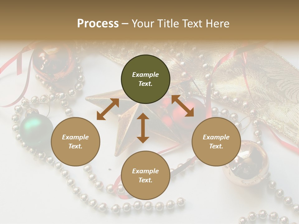 Winter Green Wreath PowerPoint Template