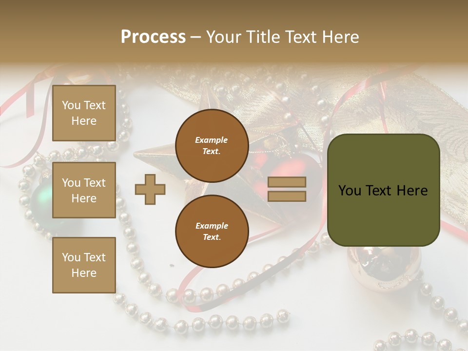 Winter Green Wreath PowerPoint Template