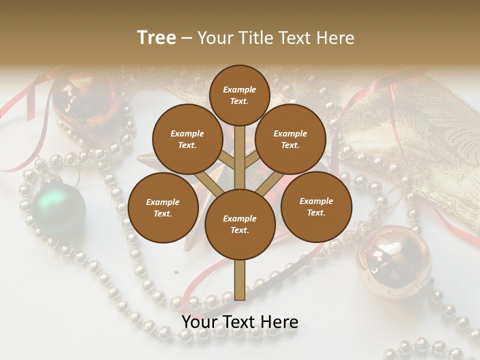 Winter Green Wreath PowerPoint Template