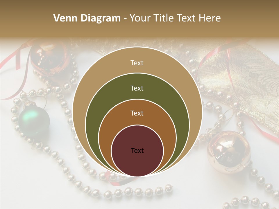 Winter Green Wreath PowerPoint Template