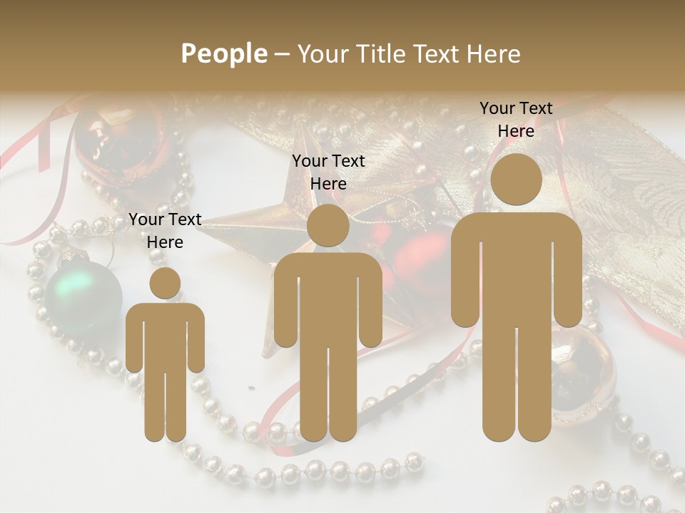 Winter Green Wreath PowerPoint Template