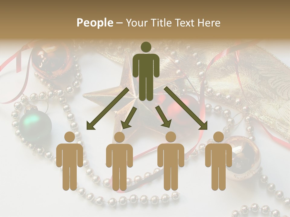 Winter Green Wreath PowerPoint Template