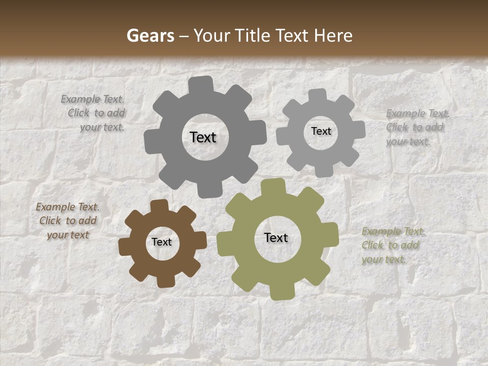 Limestone Masonry Stone PowerPoint Template