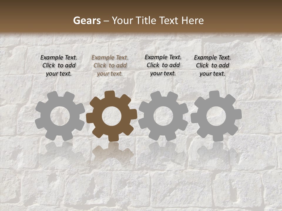 Limestone Masonry Stone PowerPoint Template