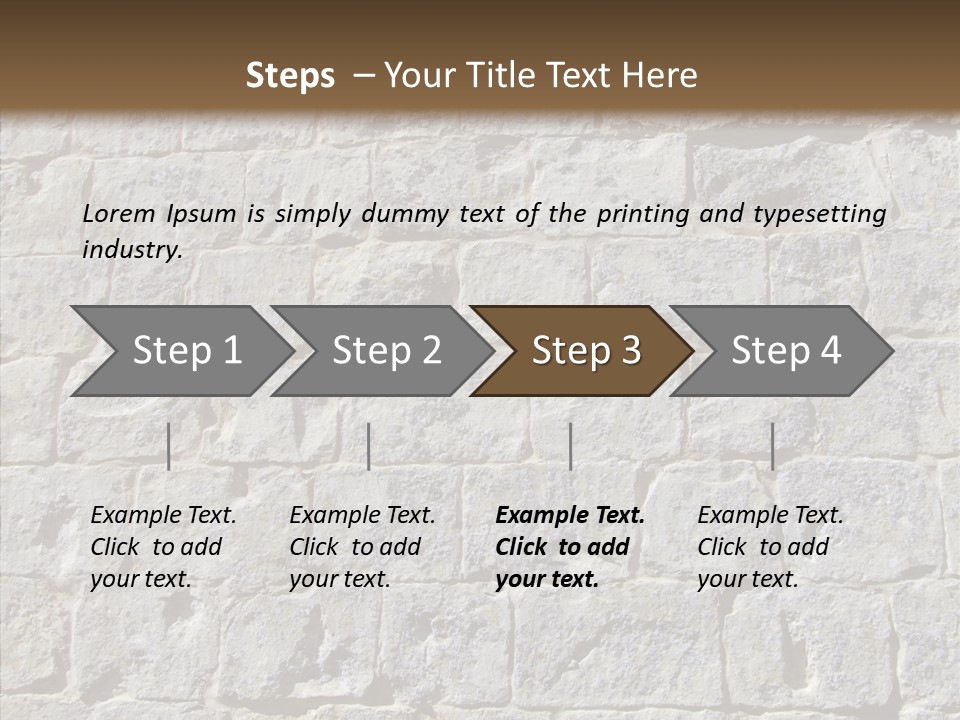 Limestone Masonry Stone PowerPoint Template