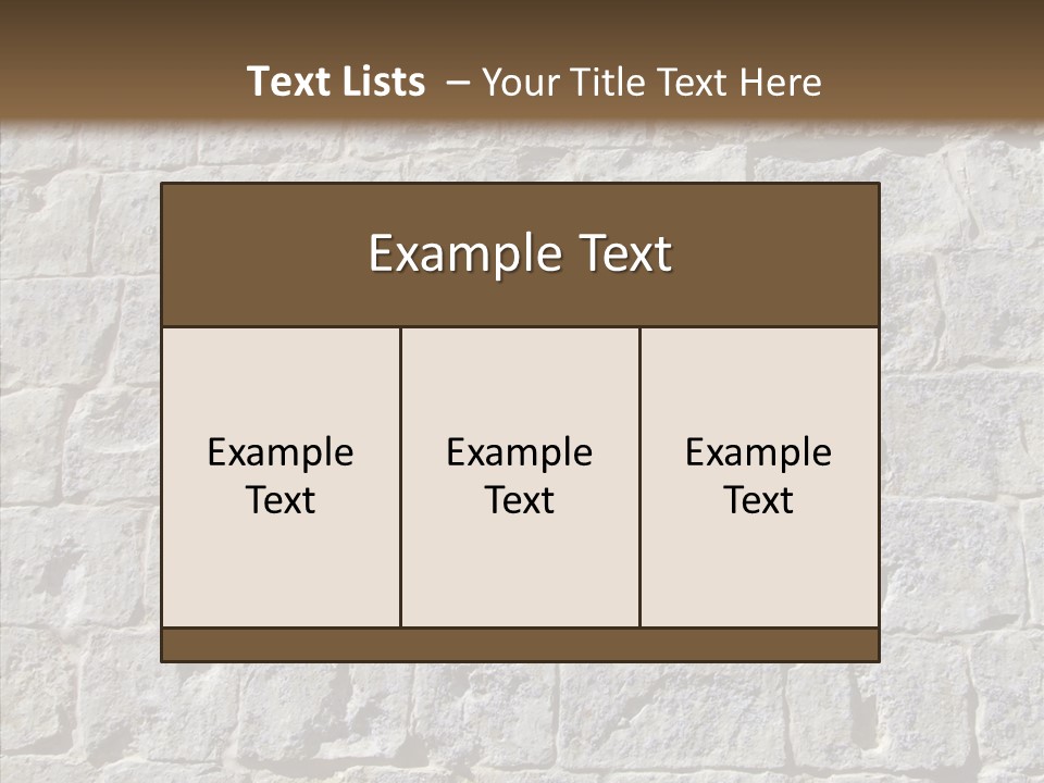 Limestone Masonry Stone PowerPoint Template