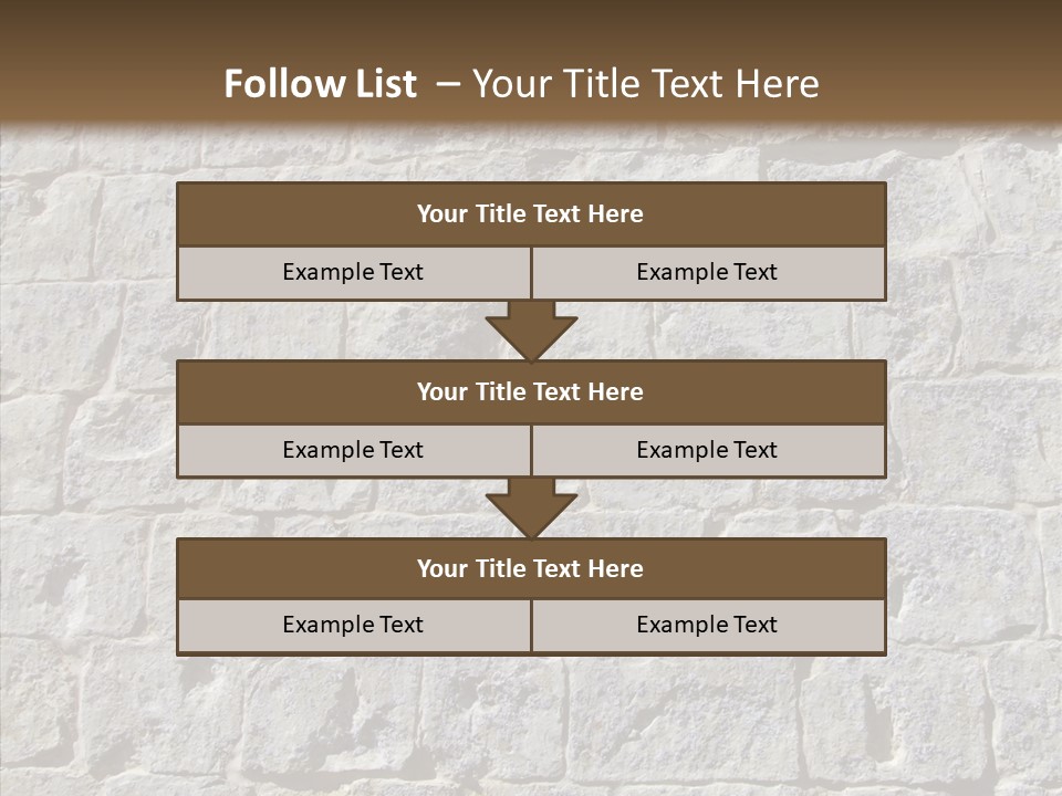 Limestone Masonry Stone PowerPoint Template