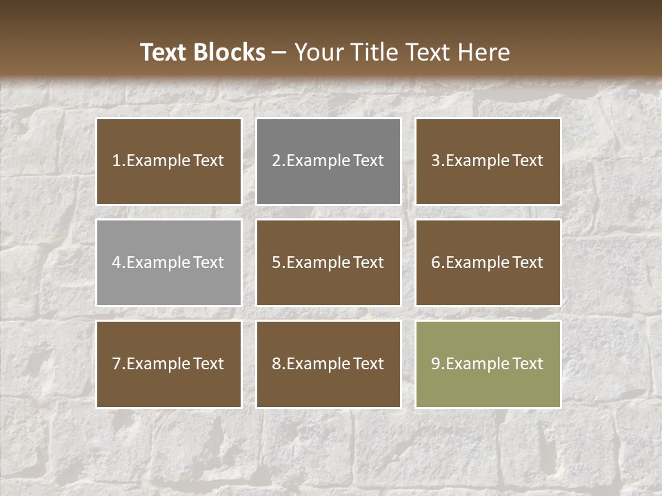 Limestone Masonry Stone PowerPoint Template