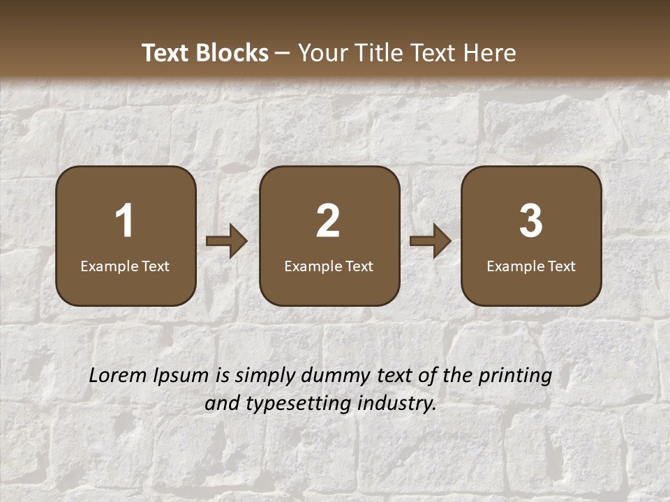 Limestone Masonry Stone PowerPoint Template