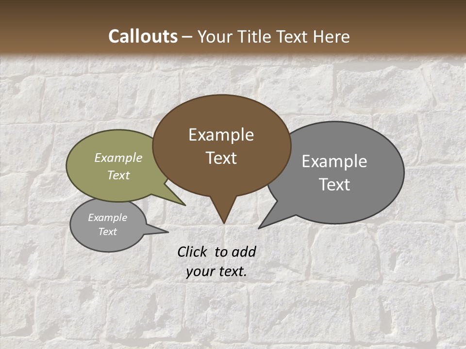 Limestone Masonry Stone PowerPoint Template