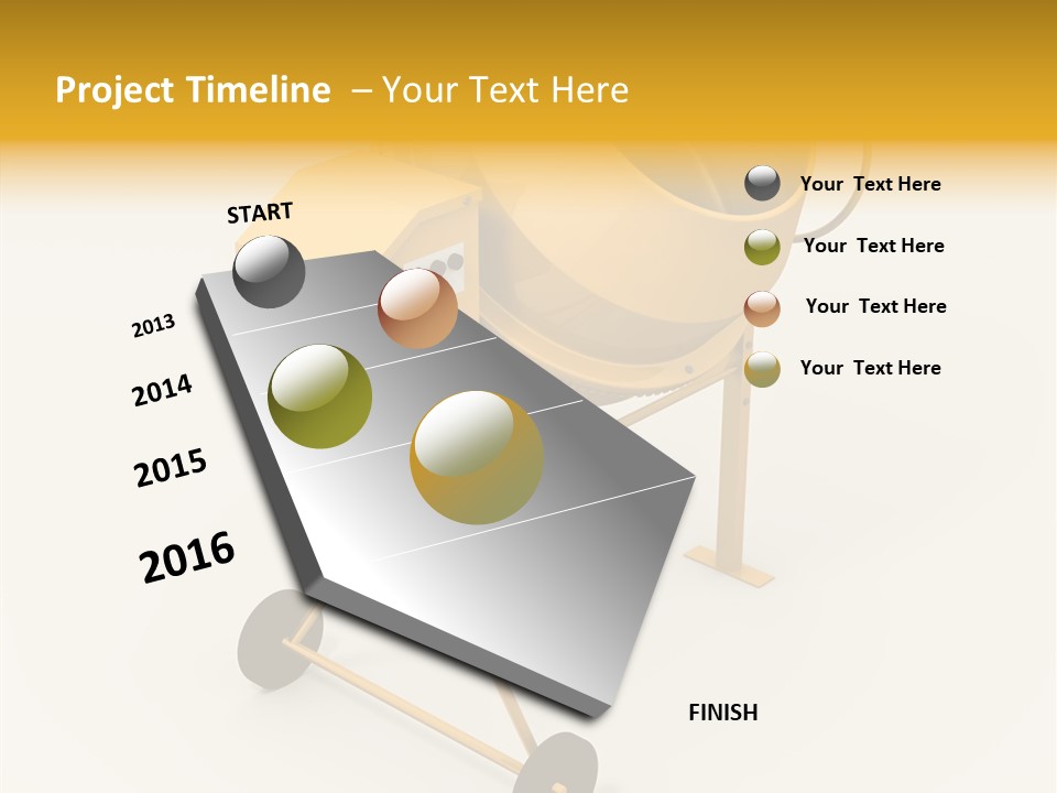 Concrete Machine Mobile PowerPoint Template