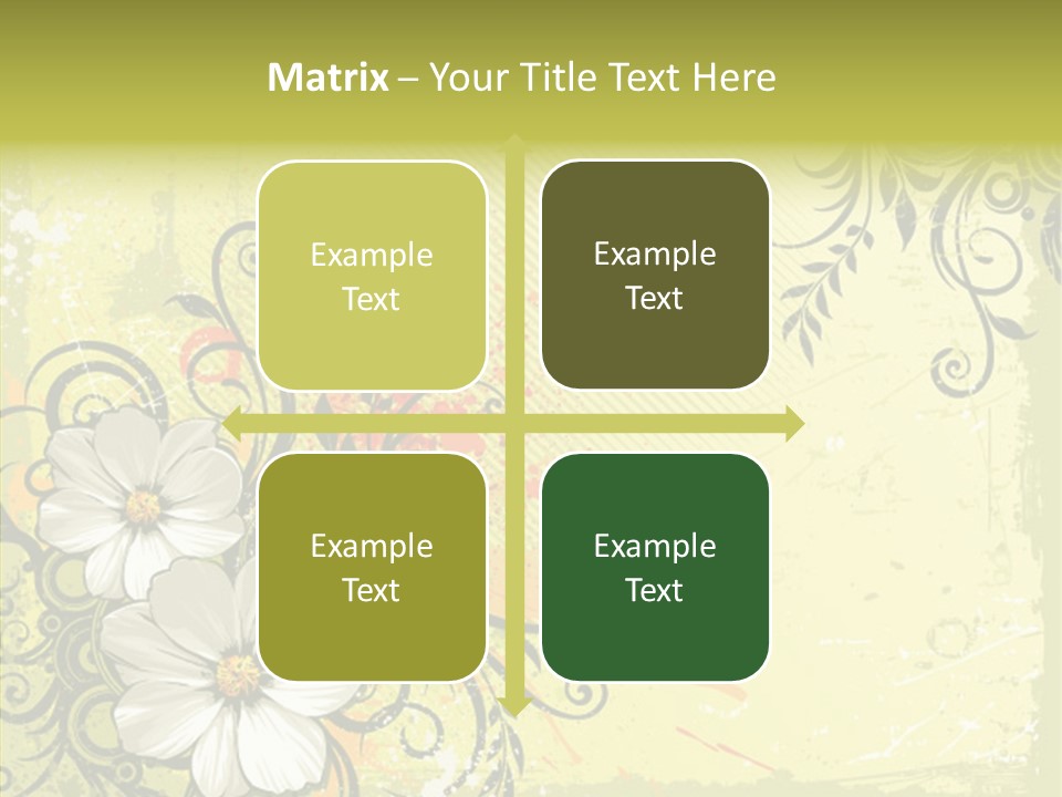 Flower Background Decorative PowerPoint Template