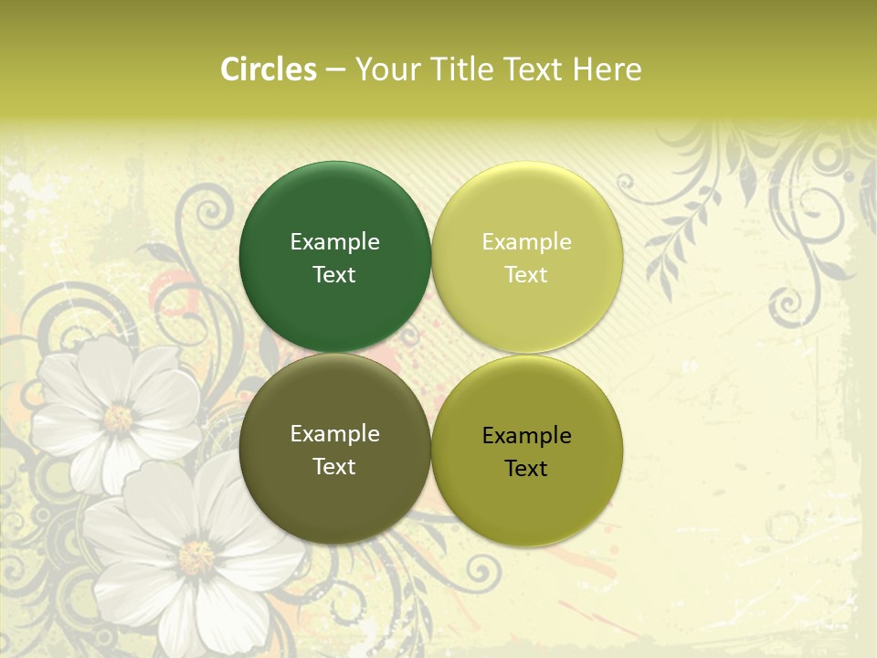 Flower Background Decorative PowerPoint Template