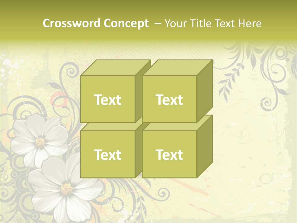 Flower Background Decorative PowerPoint Template