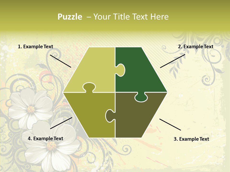 Flower Background Decorative PowerPoint Template