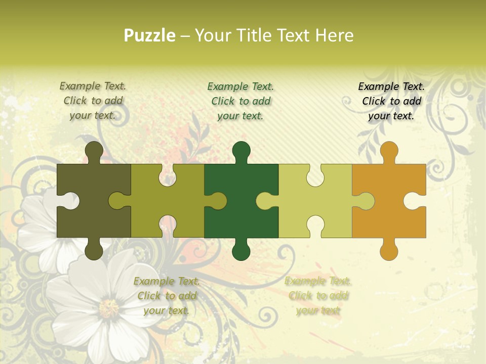 Flower Background Decorative PowerPoint Template