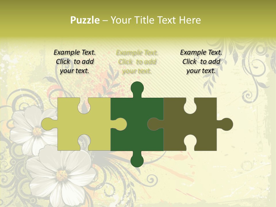 Flower Background Decorative PowerPoint Template