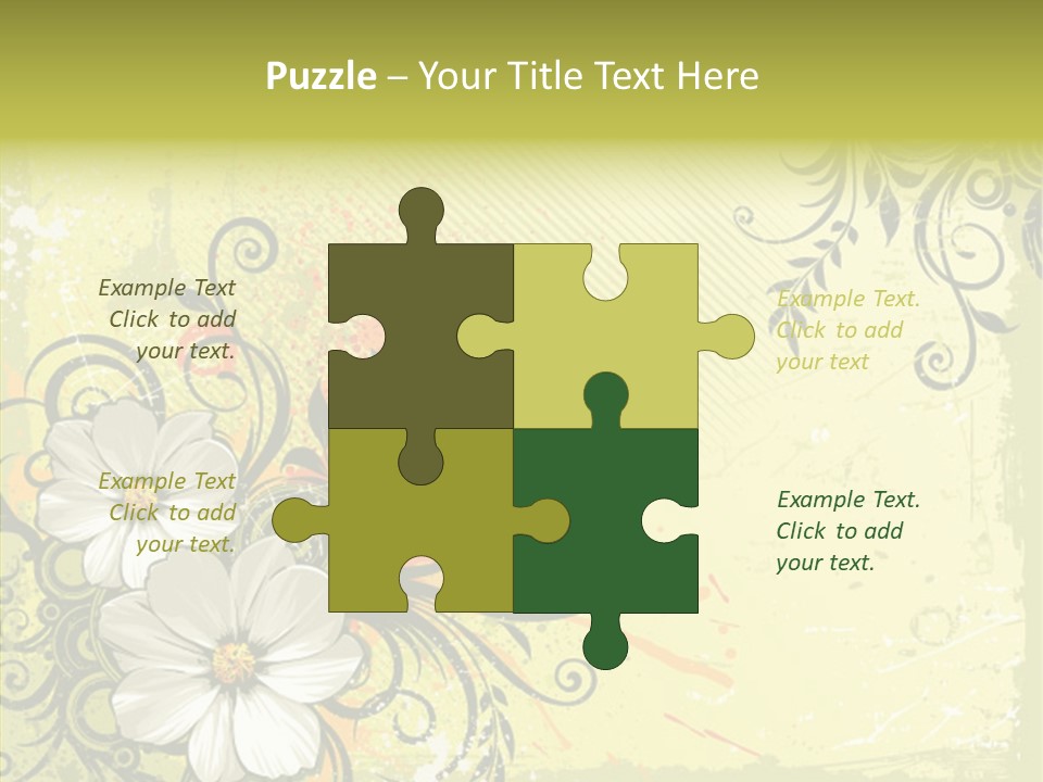 Flower Background Decorative PowerPoint Template