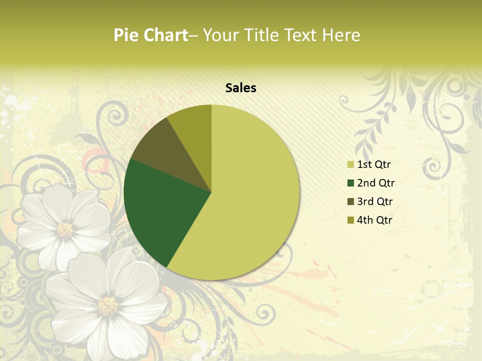 Flower Background Decorative PowerPoint Template