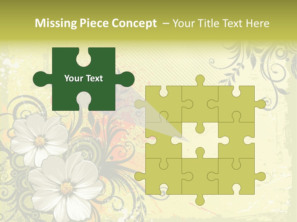 Flower Background Decorative PowerPoint Template