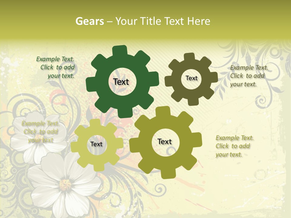 Flower Background Decorative PowerPoint Template