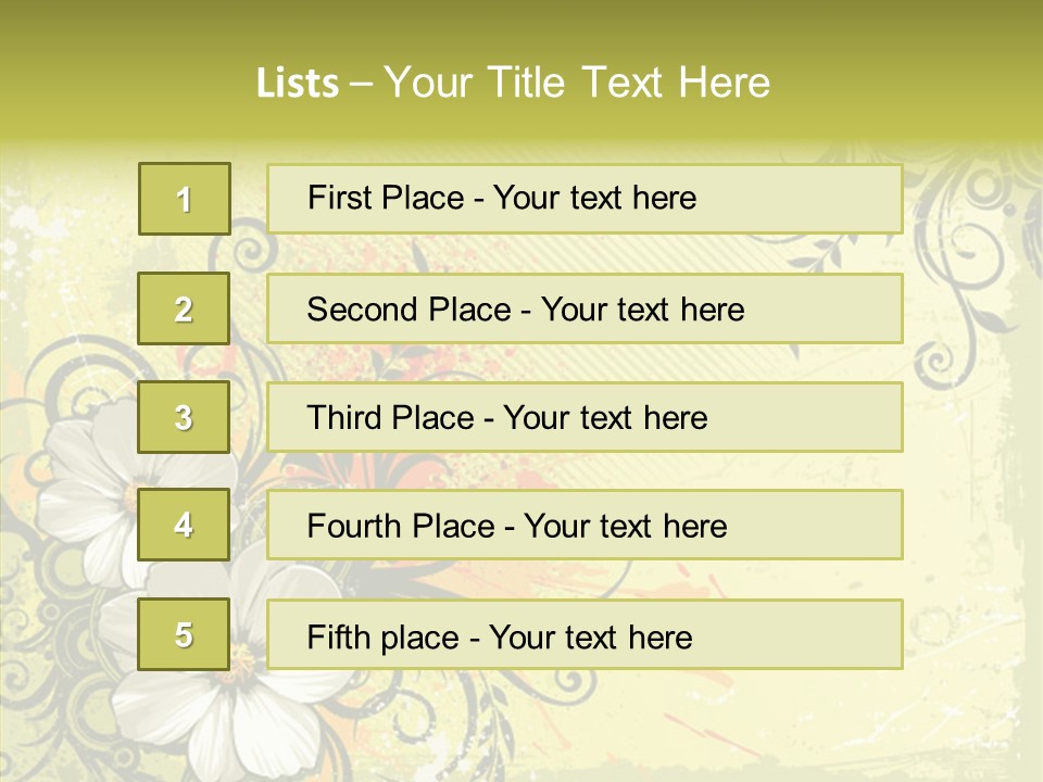 Flower Background Decorative PowerPoint Template