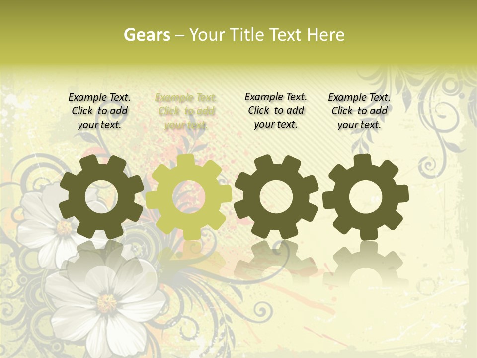 Flower Background Decorative PowerPoint Template