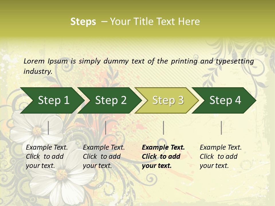 Flower Background Decorative PowerPoint Template