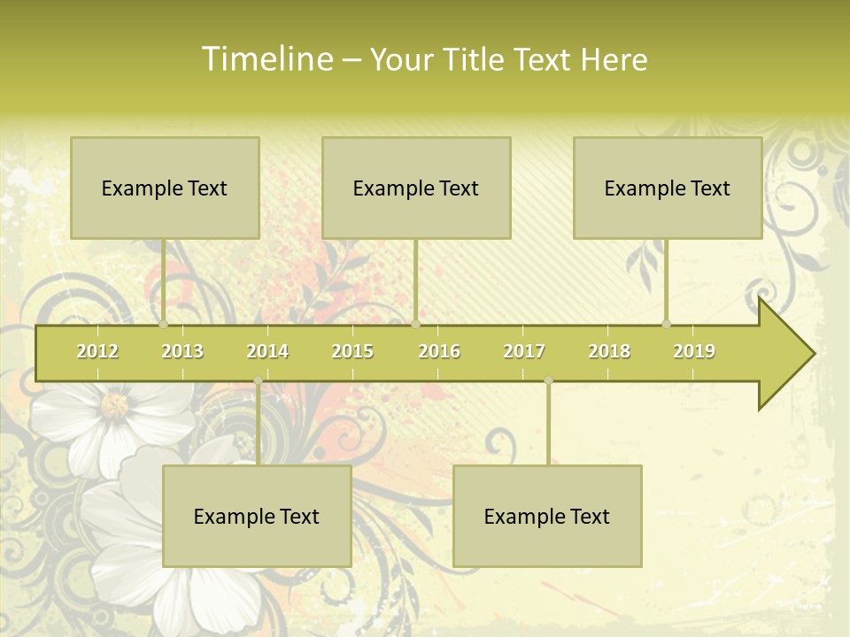 Flower Background Decorative PowerPoint Template
