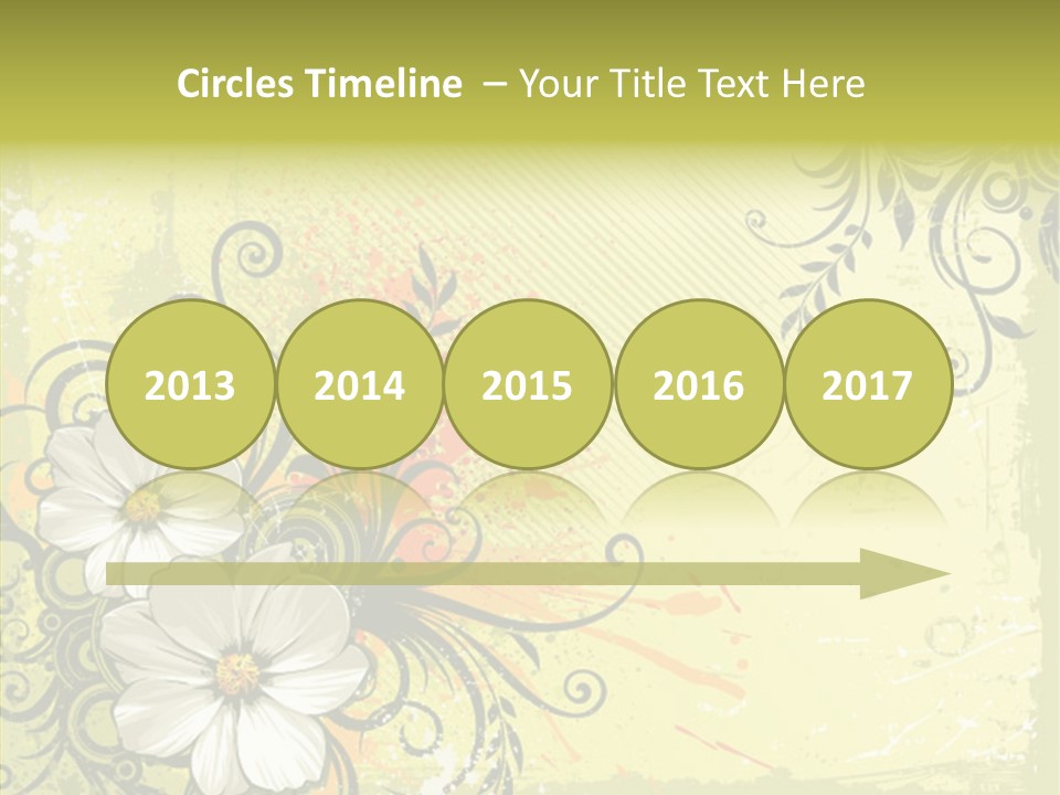 Flower Background Decorative PowerPoint Template