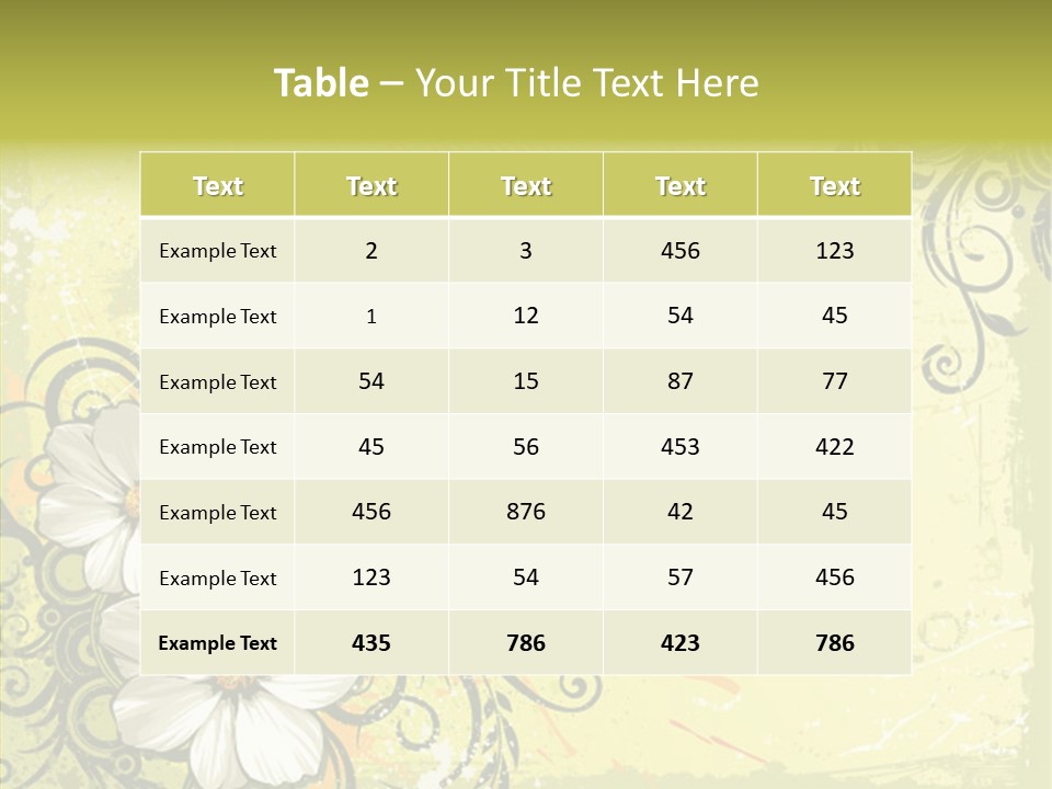 Flower Background Decorative PowerPoint Template