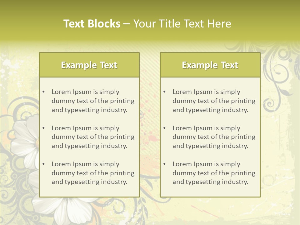 Flower Background Decorative PowerPoint Template