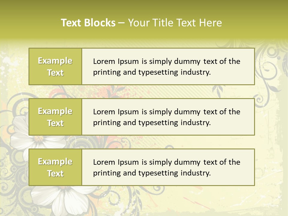 Flower Background Decorative PowerPoint Template