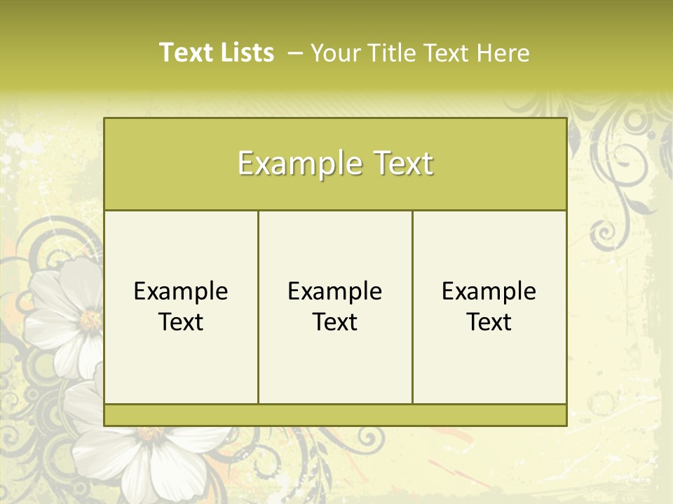 Flower Background Decorative PowerPoint Template