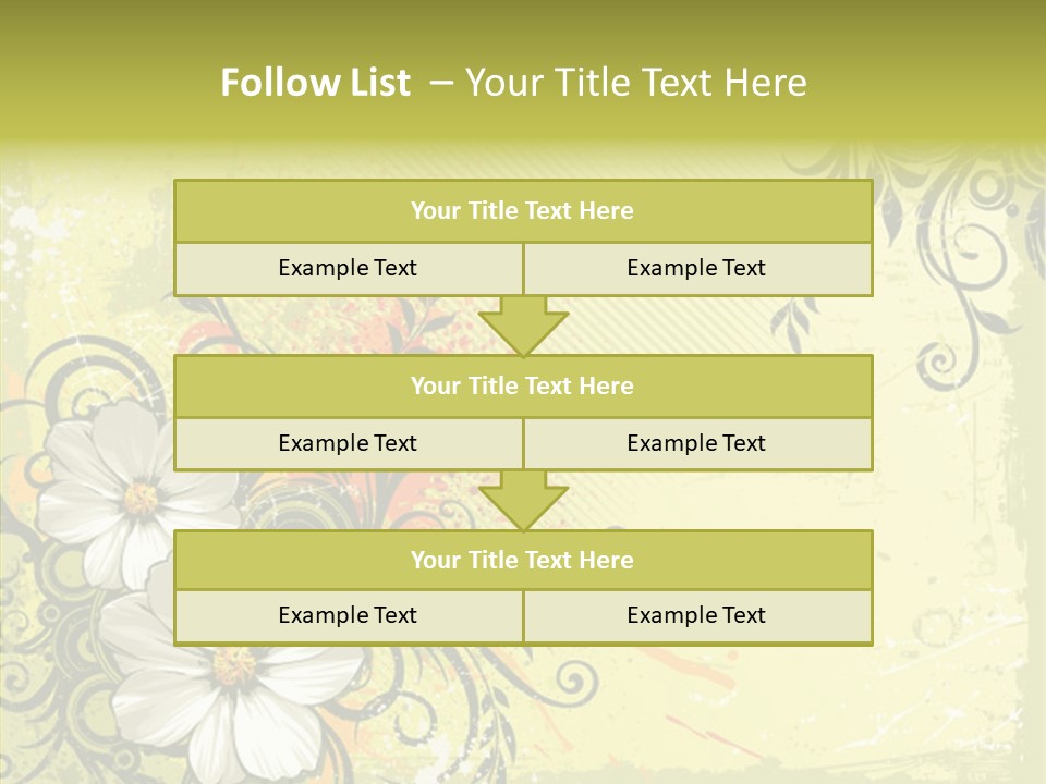 Flower Background Decorative PowerPoint Template