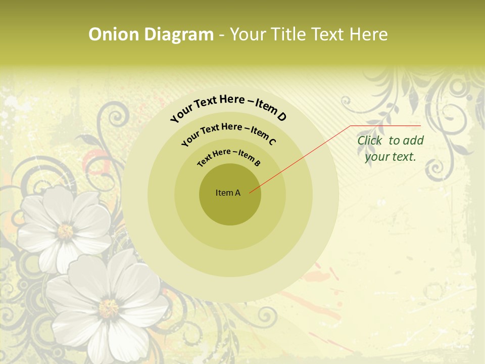 Flower Background Decorative PowerPoint Template