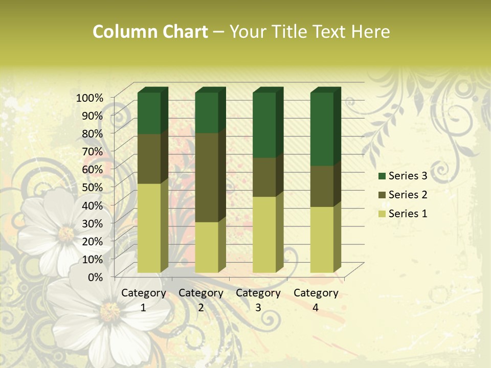 Flower Background Decorative PowerPoint Template