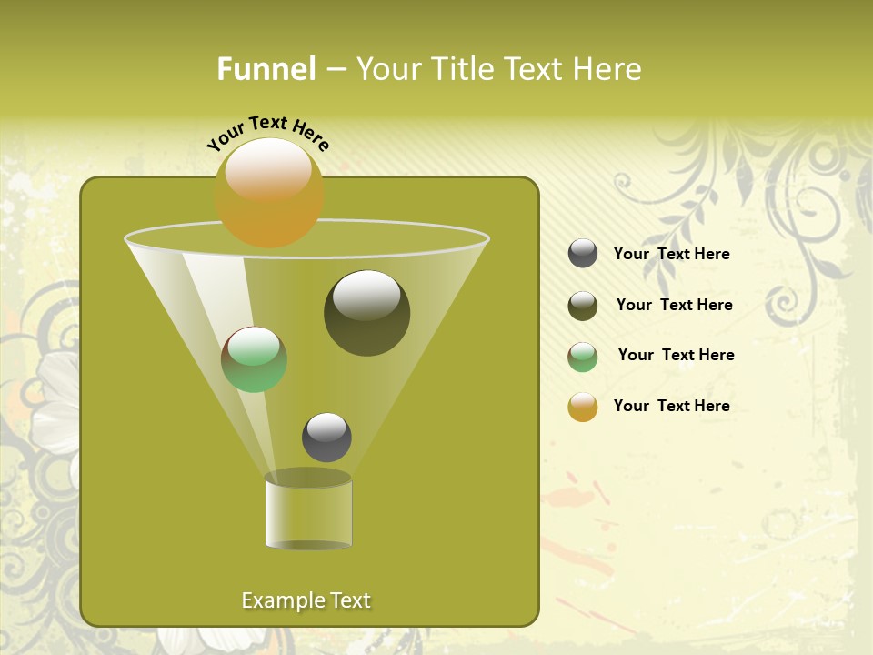 Flower Background Decorative PowerPoint Template