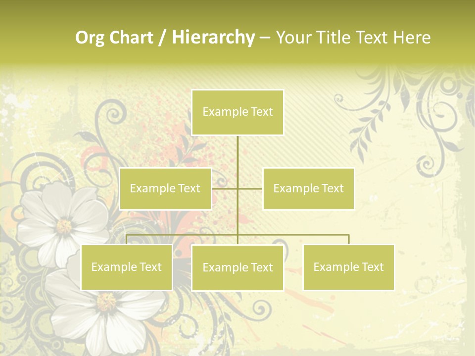 Flower Background Decorative PowerPoint Template