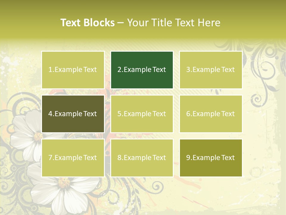 Flower Background Decorative PowerPoint Template