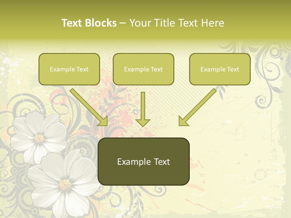 Flower Background Decorative PowerPoint Template