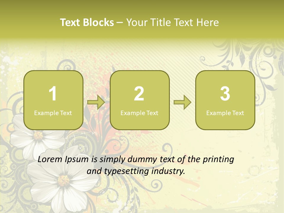 Flower Background Decorative PowerPoint Template