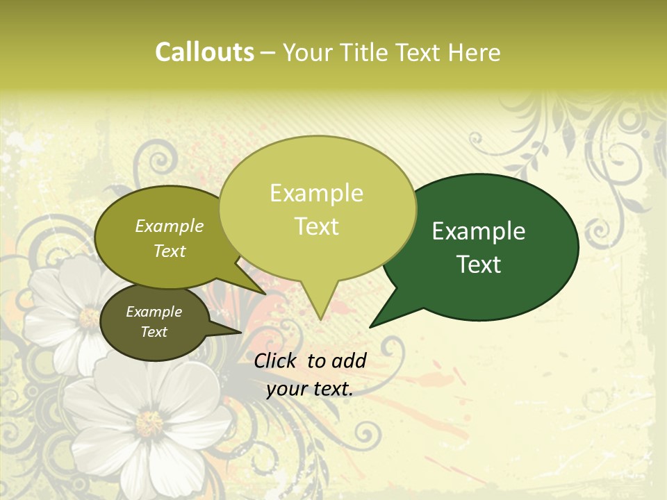 Flower Background Decorative PowerPoint Template