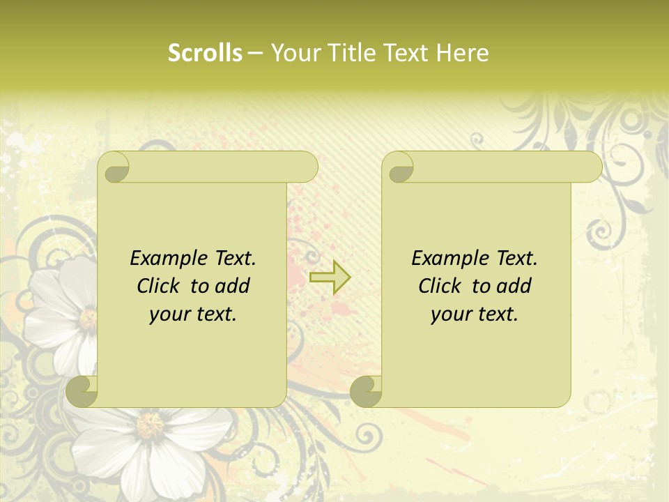 Flower Background Decorative PowerPoint Template