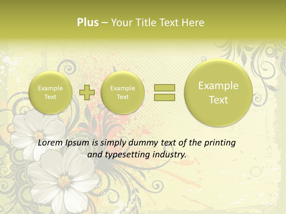 Flower Background Decorative PowerPoint Template