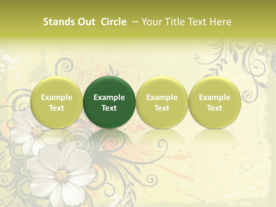 Flower Background Decorative PowerPoint Template