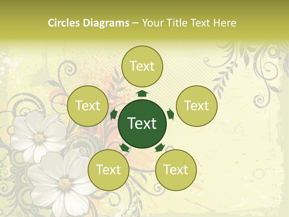 Flower Background Decorative PowerPoint Template